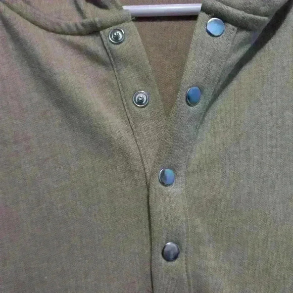 international concepts tan button  pullover - Picture 3 of 6